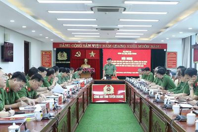 Công an tỉnh Tuyên Quang triển khai các Luật mới về Thi hành án hình sự, tạm giữ, tạm giam