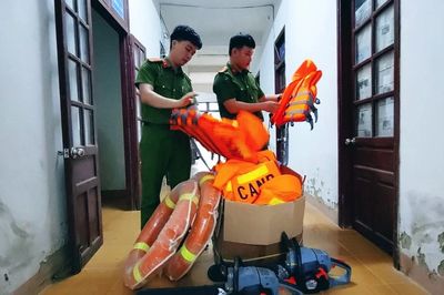 Công an xã Đà Nẵng chuẩn bị sẵn sàng ứng phó thiên tai mùa mưa bão