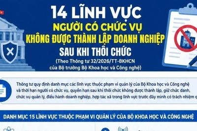 Từ 1/8: Người thôi chức không được thành lập doanh nghiệp trong 14 lĩnh vực