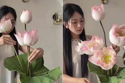 Lê Bống gây sốt với clip cắm sen triệu view, dân mạng tranh cãi nhưng vẫn dành 'cơn mưa' lời khen