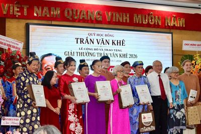 Giải thưởng Trần Văn Khê năm 2026:Vinh danh 2 tập thể và 6 cá nhân có cống hiến xuất sắc cho âm nhạc dân tộc