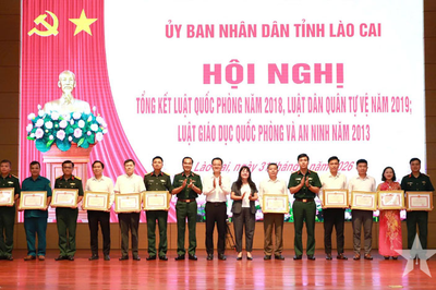 Lào Cai tổng kết thực hiện các luật về quân sự, quốc phòng