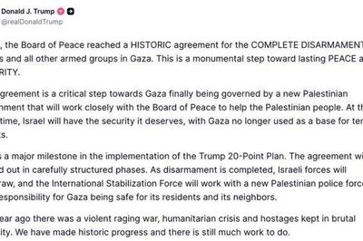 Mỹ công bố thỏa thuận giải giáp hoàn toàn Hamas