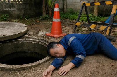 Người đàn ông hôn mê vì ngạt khí khi vệ sinh bể ngầm