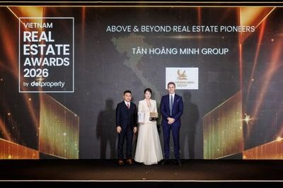 Giải mã lý do Tân Hoàng Minh giành giải đặc biệt tại Dot Property Vietnam Real Estate Awards 2026