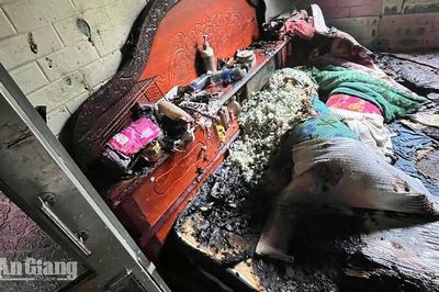 Cháy nhà ở An Biên, thiệt hại hơn 100 triệu đồng