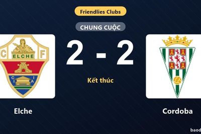 Elche và Cordoba chia điểm trong trận giao hữu nhiều bàn thắng