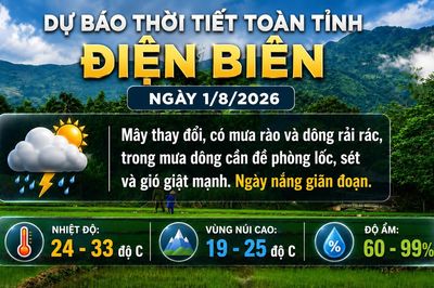 Bản tin Dự báo thời tiết ngày 1/8/2026