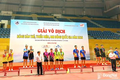 Đồng Nai giành 11 huy chương tại Giải vô địch bóng bàn trẻ, thiếu niên, nhi đồng quốc gia 2026