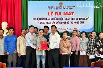 Xã Mỹ Sơn ra mắt Chi hội Nông dân nghề nghiệp chăn nuôi bò sinh sản