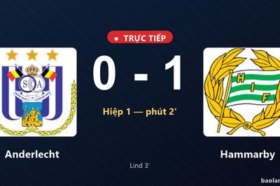TRỰC TIẾPTrực tiếp Anderlecht vs Hammarby: Hammarby mở tỷ số