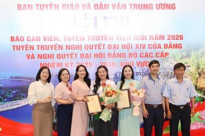 Lâm Đồng có 2 thí sinh đoạt giải Hội thi Báo cáo viên, tuyên truyền viên giỏi toàn quốc khu vực II