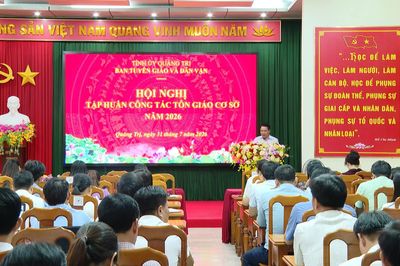 Tập huấn công tác tôn giáo cơ sở năm 2026