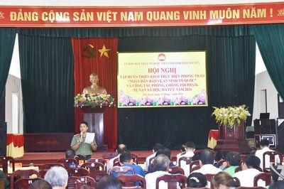Tập huấn triển khai thực hiện phong trào 'Toàn dân bảo vệ an ninh Tổ quốc'