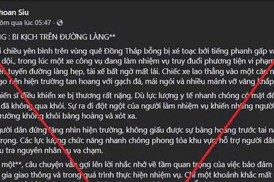 Đồng Tháp: Xác minh tài khoản phát tán thông tin xuyên tạc về CSGT