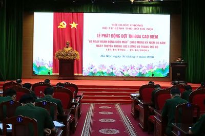 Bộ Tư lệnh Thủ đô phát động đợt thi đua '80 ngày hành động kiểu mẫu'