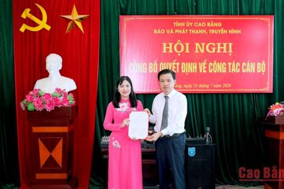 Công bố quyết định bổ nhiệm Phó Giám đốc Báo và Phát thanh, truyền hình Cao Bằng