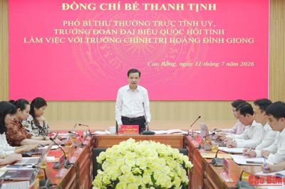 Phó Bí thư Thường trực Tỉnh ủy Bế Thanh Tịnh: Xây dựng Trường Chính trị Hoàng Đình Giong có tầm nhìn, bản sắc, thương hiệu, sức lan tỏa trong hệ thống chính trị
