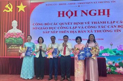 Thường Tín thành lập 11 cơ sở giáo dục công lập sau sắp xếp