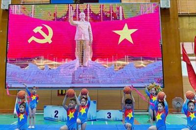 Sôi nổi chung kết giải Aerobic thiếu nhi hè phường Việt Hưng năm 2026