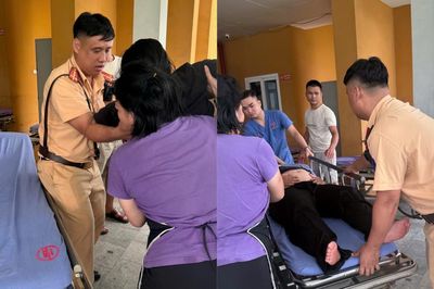 Cảnh sát Quảng Ninh 'mở đường' đưa sản phụ gặp tai nạn, dọa sinh non đi cấp cứu khẩn