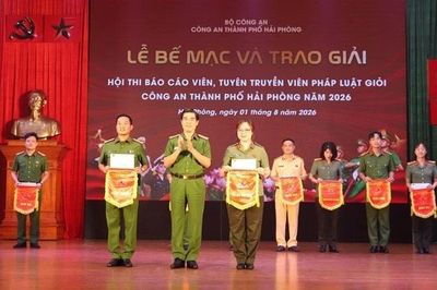 Hội thi báo cáo viên, tuyên truyền viên pháp luật giỏi CATP Hải Phòng