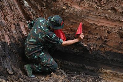 Đã tìm thấy 168 hài cốt trong hai rãnh mộ ở công viên Lê Thị Riêng