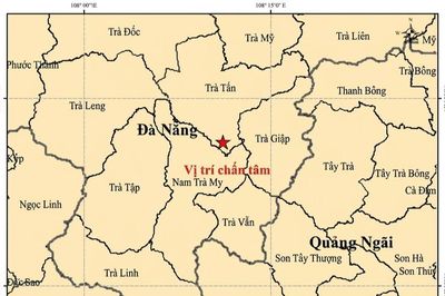 Thành phố Đà Nẵng: Động đất có độ lớn 3.1 xảy ra tại xã Trà Tân