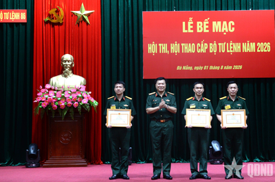 Bộ tư lệnh 86 bế mạc Hội thi Chỉ huy trưởng, chính ủy trung tâm và hội thao thể dục, thể thao