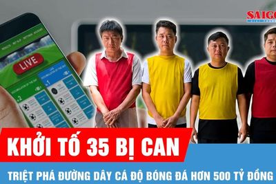 Triệt phá đường dây cá độ bóng đá hơn 500 tỷ đồng, khởi tố 35 bị can