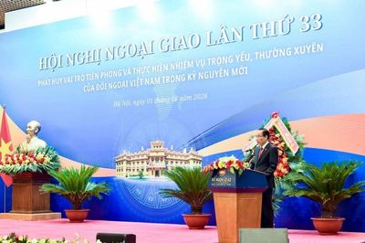 Toàn văn phát biểu của Ủy viên Bộ Chính trị, Bộ trưởng Ngoại giao Lê Hoài Trung tại Hội nghị Ngoại giao 33