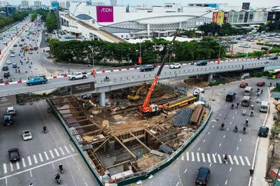 Hà Nội phân luồng giao thông để thi công hầm chui Cổ Linh