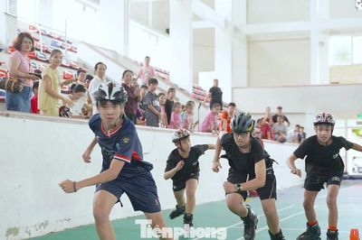 Sôi động đường đua Patin đầu tiên dành cho thiếu nhi Nghệ An