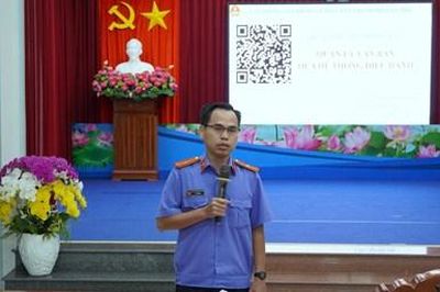 Đổi mới 'Giờ pháp luật' nâng cao hiệu quả sử dụng Hệ thống Quản lý văn bản và điều hành