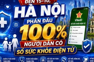 Infographic: Hà Nội phấn đấu 100% người dân có Sổ sức khỏe điện tử