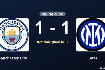 Inter vượt qua Manchester City trên chấm luân lưu tại Etihad