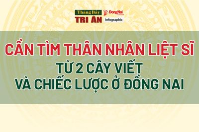 [Chuỗi Infographic] Tháng Bảy tri ân: Tìm thân nhân liệt sĩ từ 2 cây viết và chiếc lược ở Đồng Nai