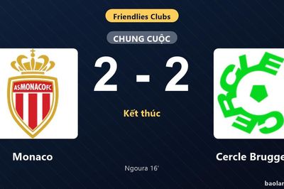 Thống kê trận đấu Monaco 2-2 Cercle Brugge: Màn rượt đuổi tỷ số mãn nhãn