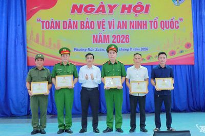 Sôi nổi Ngày hội toàn dân bảo vệ an ninh Tổ quốc tại phường Đức Xuân