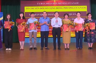 Phường Cửa Nam ra quân đợt cao điểm 100 ngày chuyển đổi số