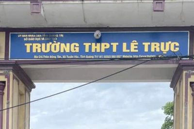 Gian lận thi tốt nghiệp ở Quảng Trị: Hủy kết quả thi của 5 thí sinh, trong đó có con trai hiệu trưởng