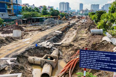 Cận cảnh công trường Vành đai 2,5 hơn 2.400 tỷ đồng sau khi gỡ vướng mặt bằng