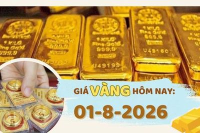 Giá vàng hôm nay 1-8: Tăng 200.000 đồng/lượng