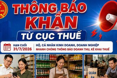Thông báo khẩn từ Cục Thuế: Hộ kinh doanh, cá nhân kinh doanh, doanh nghiệp nhanh chóng thông báo doanh thu, kê khai thuế