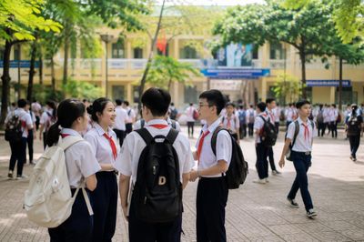 Học sinh có phải làm lại học bạ khi trường đổi tên sau sáp nhập?