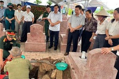 92 xã, phường ở Ninh Bình hoàn thành lấy mẫu hài cốt liệt sĩ phục vụ giám định ADN