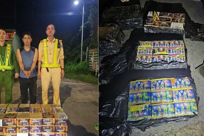 Bắt giữ đối tượng vận chuyển hơn 100kg pháo lậu tại Quảng Trị