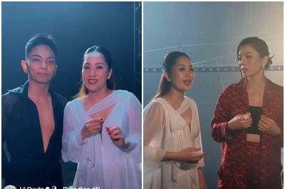 Tình bạn giữa Lệ Quyên - Khánh Thi phía sau MV mới
