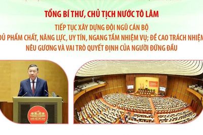Tổng Bí thư, Chủ tịch nước Tô Lâm: Lấy kết quả thực hiện nghị quyết làm căn cứ đánh giá cán bộ