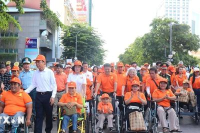 Hơn 5.000 người đi bộ đồng hành 'Vì nạn nhân chất độc da cam'